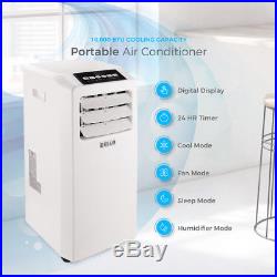 Air Conditioner Cooling Fan 10000 BTU Portable Dehumidifier A/C Window White