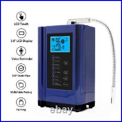 Alkaline Acid Water Ionizer Purifier Filter PH3.5-10.5 LCD Display Auto-cleaning