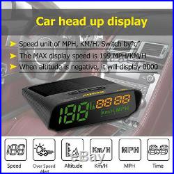 Autool X100 Car GPS Display Head-Up Digital Gauges Alarm Speedometer KMH/MPH