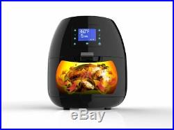 Avalon Bay Air Fryer Digital Display Stainless Steel Healthy Kitchen Appliance