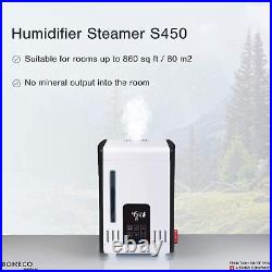 BONECO S450 Large Room Steam Humidifier with Hand Warm Mist and Digital Display