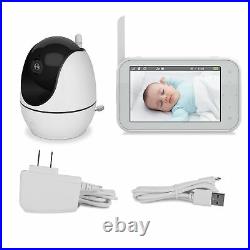 Baby Monitor with Remote Pan-Tilt-Zoom Camera, 4.5 Large Display Video Baby Mon