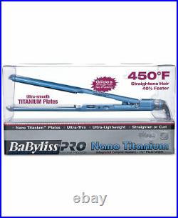 Babyliss Pro Nano Titanium 1 1/2 Ultra Thin Flat Iron Straightener #BABNT3073TN