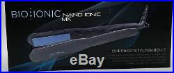 Bio Ionic OnePass Pro Styling Iron Silicon Speed Strip 1 inch Black GENUINE NEW