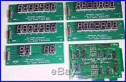 Brand New DIS079 7 Digit display board set for Williams Sys 7-9 pinball machines 