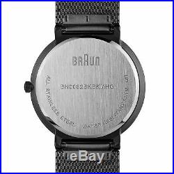 Braun Men's BN0032BKBKMHG Analog Display Analog Quartz Black Watch