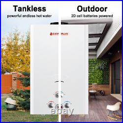 Camplux 16L Outdoor 4.22 GPM Digital Display Propane Gas Tankless Water Heater