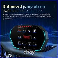 Car Hud OBD2+GPS Head Up Display Smart Gauge Digital Odometer LCD Display Meter