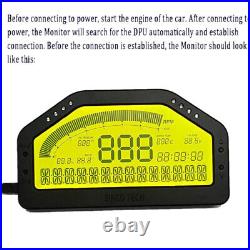 Car Race Dash Digital LCD Display Gauge Meter Bluetooth Full Sensor Set 9000RPM