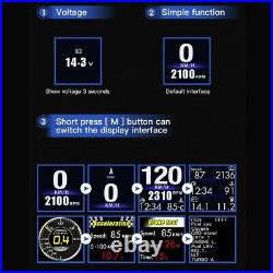 Car Speedometer Digital Display OBD GPS Hud Head Up Auto Speed Projector Alarm