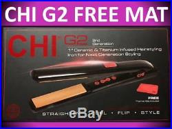 Chi G2 Second Generation 1 Ceramic Titanium 425° Hair Straightener Flat Iron
