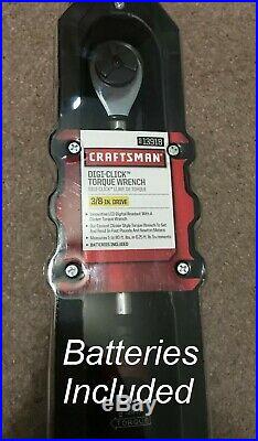 Craftsman 3/8 Drive Digital Display Torque Wrench Digi-Click 5-80 ft. Lbs metric