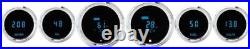 Dakota Digital Universal Solarix Series Digital Gauges with Blue Display and