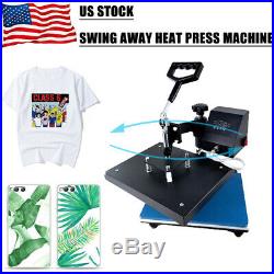 Digital Heat Press Machine 360 Swing Away 9X12Printing Transfer DIY T-Shirt US