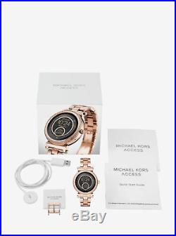 Display Michael Kors Access Unisex Sofie Rose Gold Plated Smart Watch MKT5022