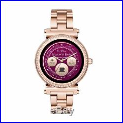 Display Michael Kors Access Unisex Sofie Rose Gold Plated Smart Watch MKT5022