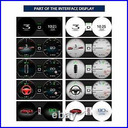 Dual System HUD Instrument Cluster Panel Display Dashboard For Tesla Model 3/Y