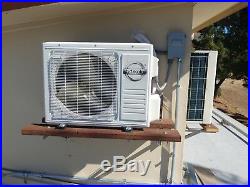 Ductless 1 Ton Heat Pump, 12000 BTU Mini Split Air Conditioner Full Set