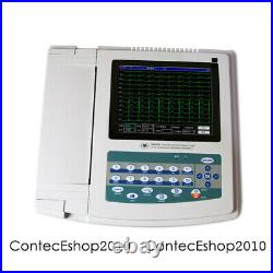 ECG1200G Electrocardiograph ECG Machine Digital 12 Lead EKG Machine USB PC SW