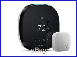 Ecobee4 Voice-Enabled Smart Thermostat with Built-In Alexa Black
