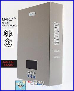 Electric Tankless 5GPM Water Heater Instant 18 KW 220V Whole House Marey ECO180