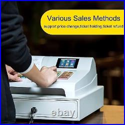 Electronic Cash Register with Drawer 48 Key POS Casher Digital LED Display NEW