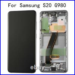 For Samsung Galaxy S20 G980 Full LCD Display Touch Screen Digitizer Frame OEM