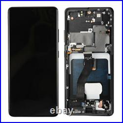 For Samsung Galaxy S21 Ultra G998 OEM Display LCD Touch Screen Parts+Frame Black