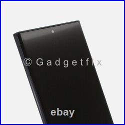 For Samsung Galaxy S22 Ultra S908U OLED Display LCD Touch Screen Digitizer Frame