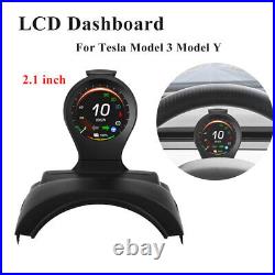 For Tesla Model 3/Y 2.1'' LCD Instrument Panel Cluster Dashboard Head Up Display