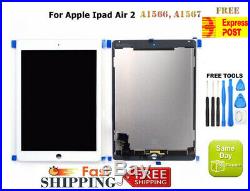 For iPad Air 2 A1566 A1567 LCD DISPLAY+TOUCH SCREEN DIGITIZER REPLACEMENT WHITE