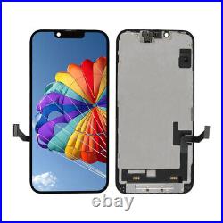 For iPhone 14 Soft OLED Incell LCD Display Touch Screen Digitizer Frame Assembly