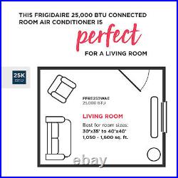 Frigidaire 25000 BTU Window Air Conditioner, 1600 Sq Ft Room Energy Star AC Unit