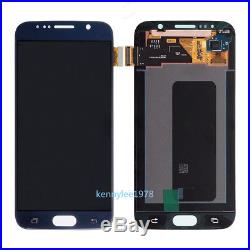 Für Samsung Galaxy S6 G920F LCD Display Touch Screen Digitizer dark blue+cover