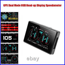 GPS Dual Mode Car HUD Head-up Display Speedometer Computer 5 Screen Universal