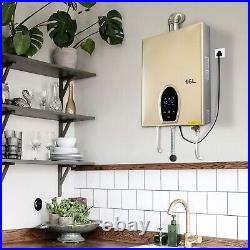 Gas Tankless Water Heater 4.2 GPM 16L, Instant Hot Boiler With Digital Display