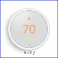 Google Nest T4000ES Learning Thermostat E (White) with 2 Pack Wi-Fi Smart Plug