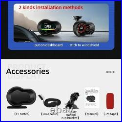 Guage Display Speedometer Hud Head Up Speed with Acceleration Turbo Brake test