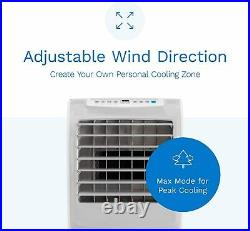 HOmeLabs Evaporative Swamp Cooler Portable AC Humidifier 3 Speed Auto Timer