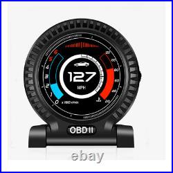 Head Up Display OBD2 HUD LCD Digital Odometer Voltage DTCS RPM Alarm Water Temp