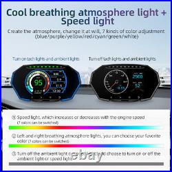 Head up Display GPS/OBD Dual System Car Computer Speeding Warning Voltage Time