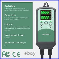 INKBIRD Digital CO2 Controller Regulator ICC500T NDIR Sensor Probe Greenhouse US