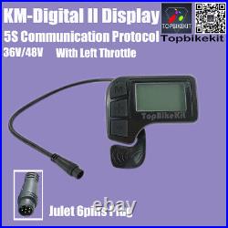 KING-METER Digital II LCD Display 36V/48V 6Pins WP Gen3/Wallke F2 Electric bike