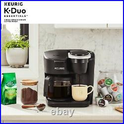 Keurig K-Duo Essentials Coffee Maker Single Serve K-Cup Pod 12 Cup Carafe Brewer
