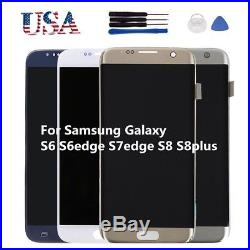 LCD Display Screen Digitizer Replacement for Samsung Galaxy S8 Plus S7 S6 edge+