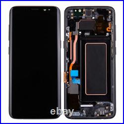 LCD Display Screen Touch Digitizer +Black Frame For Samsung Galaxy S8 G950U G950