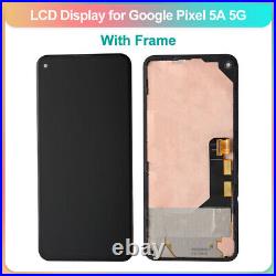 LCD Display Touch Screen Digitizer Replacement For Google Pixel 5A 5G with Frame