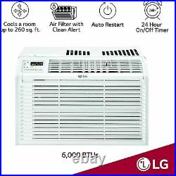 LG 6000 BTU Window Air Conditioner 260 Sq. Ft. Cooling Area