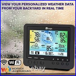 Logia 5-in-1 Weather Station Indoor/Outdoor Remote Monitoring System Reads Tem