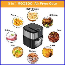 MOOSOO Air Fryer Oven 12.7 Quart 1700W 8-in-1 Oil Free Led Display Touchscreen